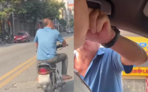 Hà Nội: Công an làm việc với người đàn ông đi xe máy chặn ô tô, tát tài xế